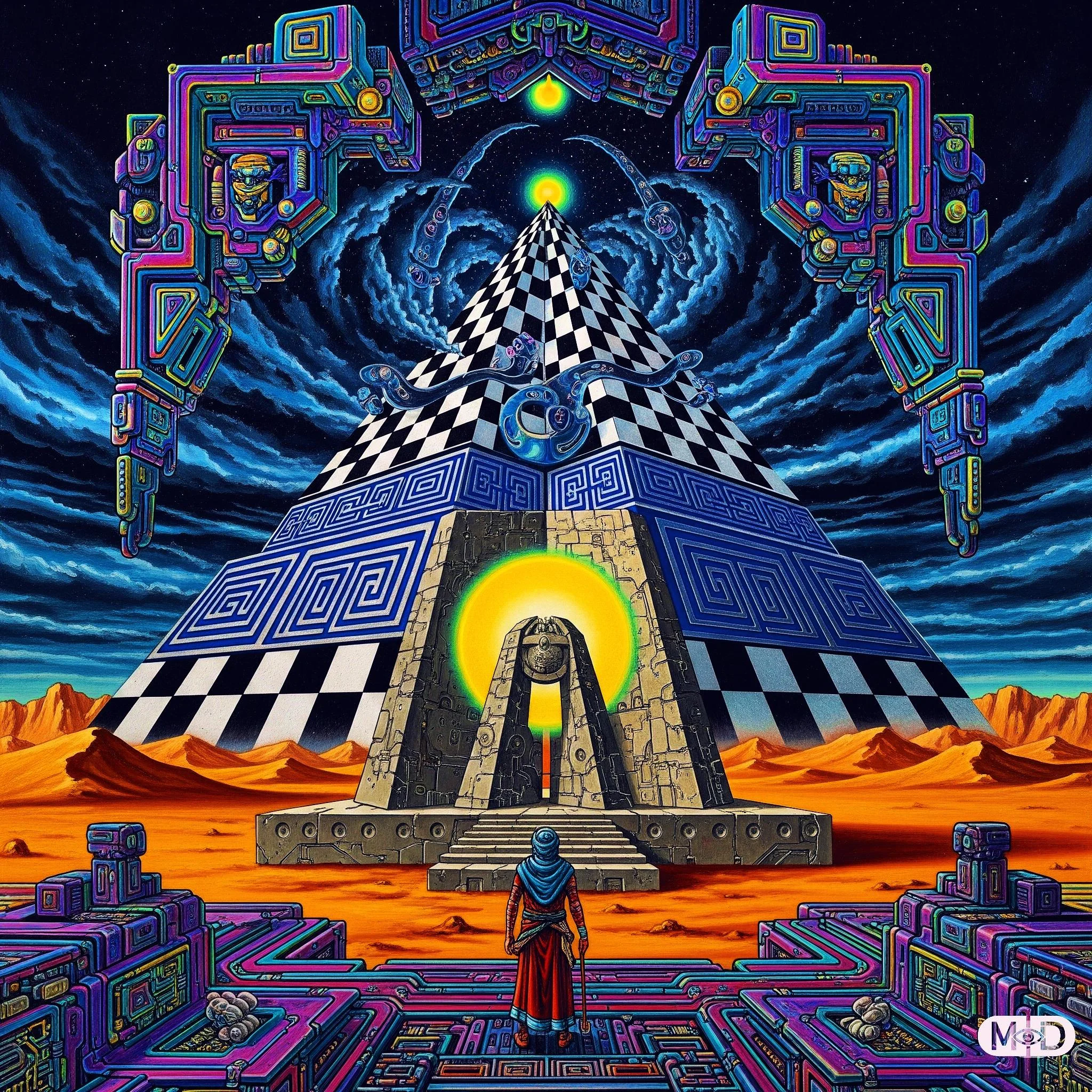 Some trippy psychedelic art i made using gemini picture 3 of 4