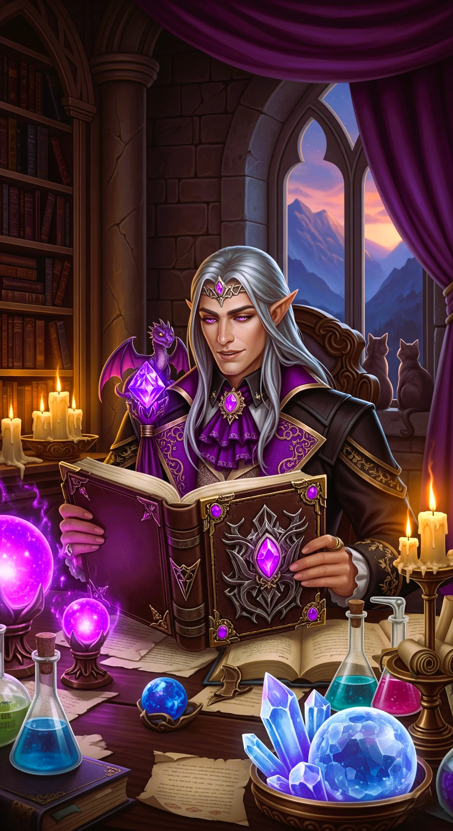 Wizard Elf in his study part 3 picture 1 of 3