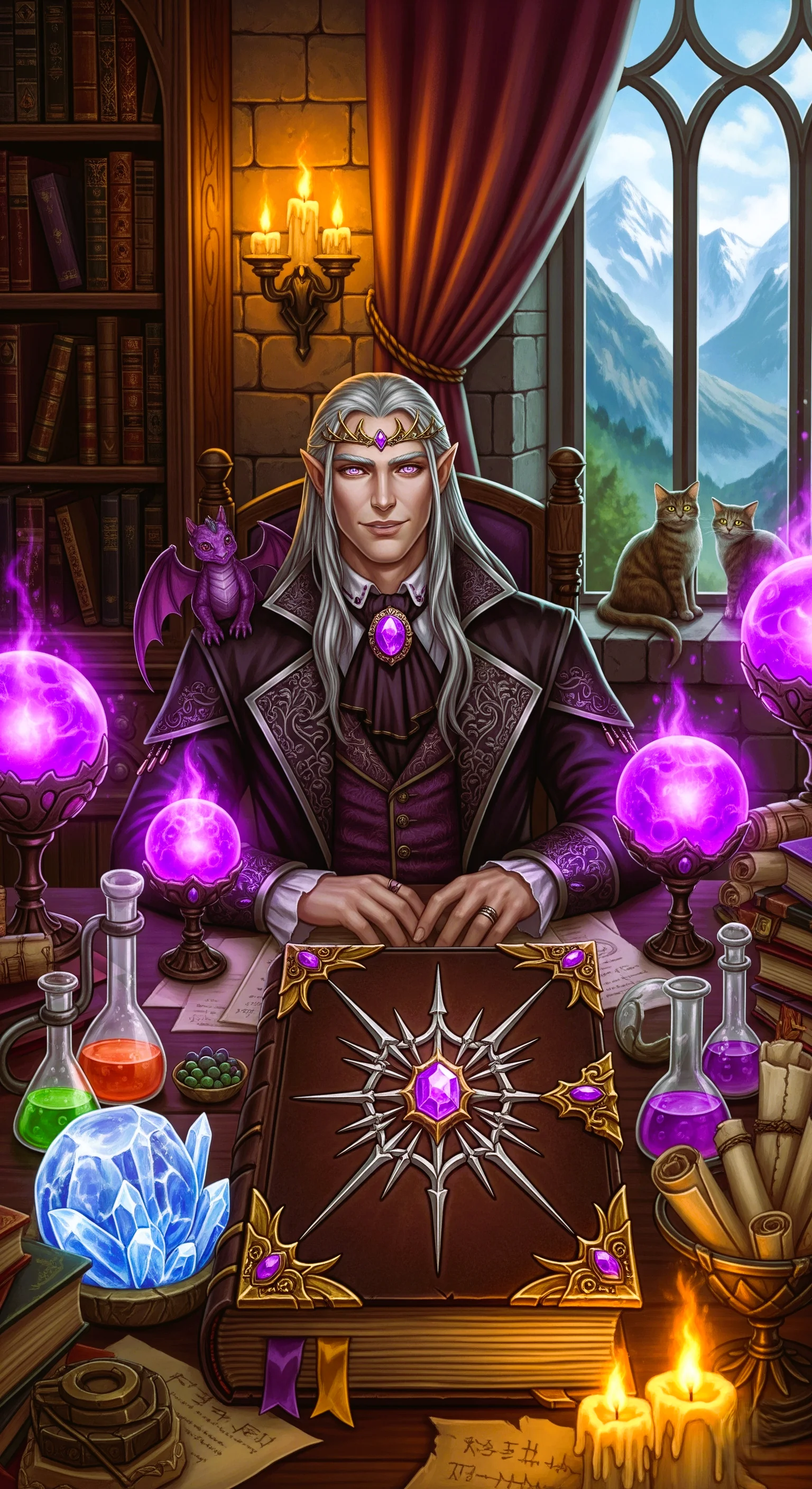 Wizard Elf in his study part 3 picture 3 of 3