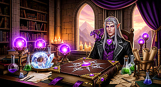 Wizard Elf in his Study part 1'