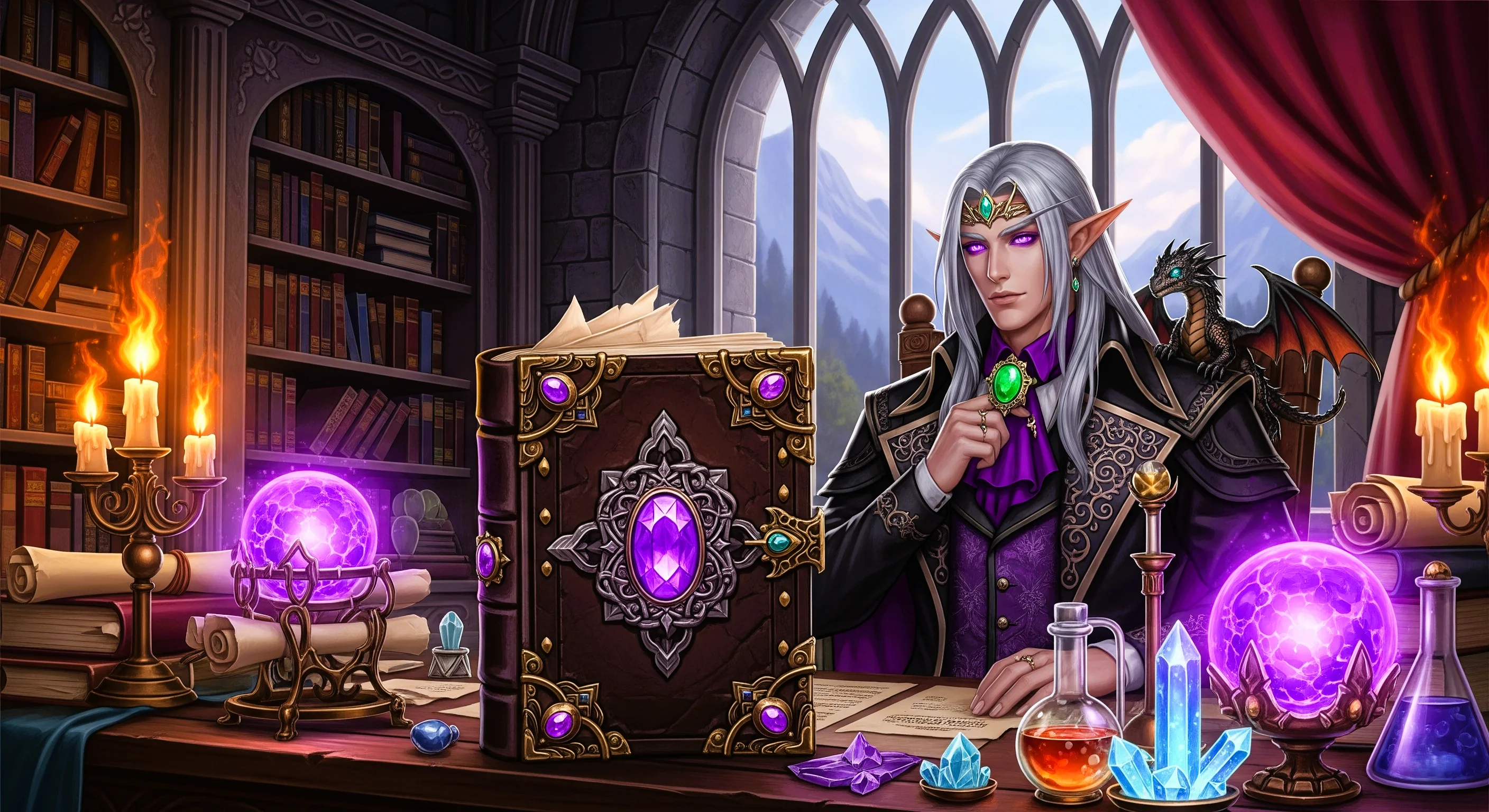 Wizard Elf in his Study part 1 picture 2 of 5