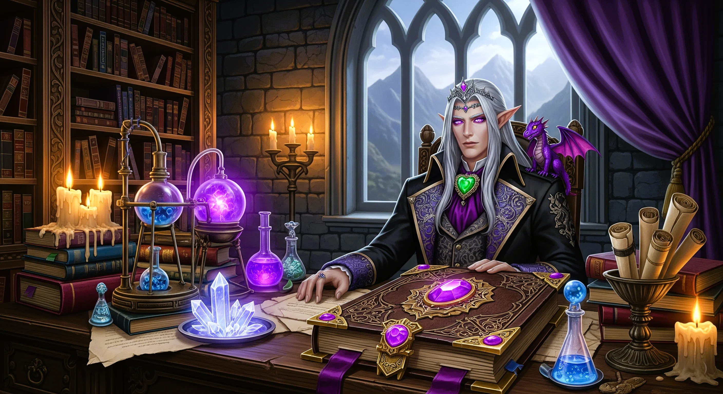 Wizard Elf in his Study part 1 picture 3 of 5
