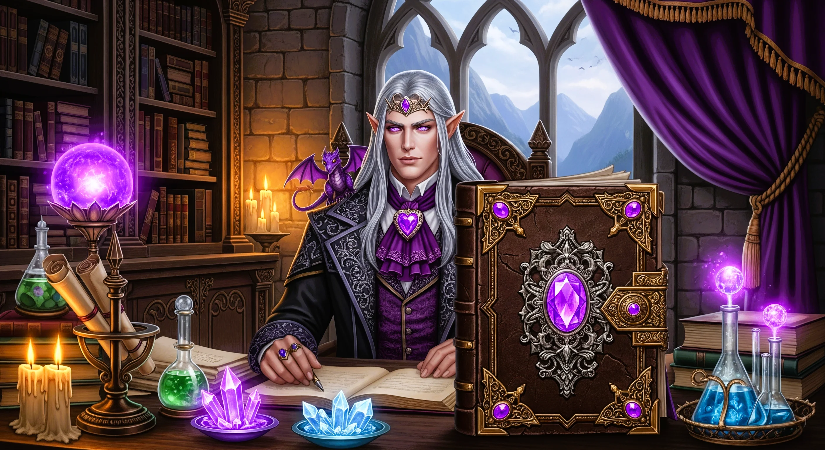 Wizard Elf in his Study part 1 picture 5 of 5