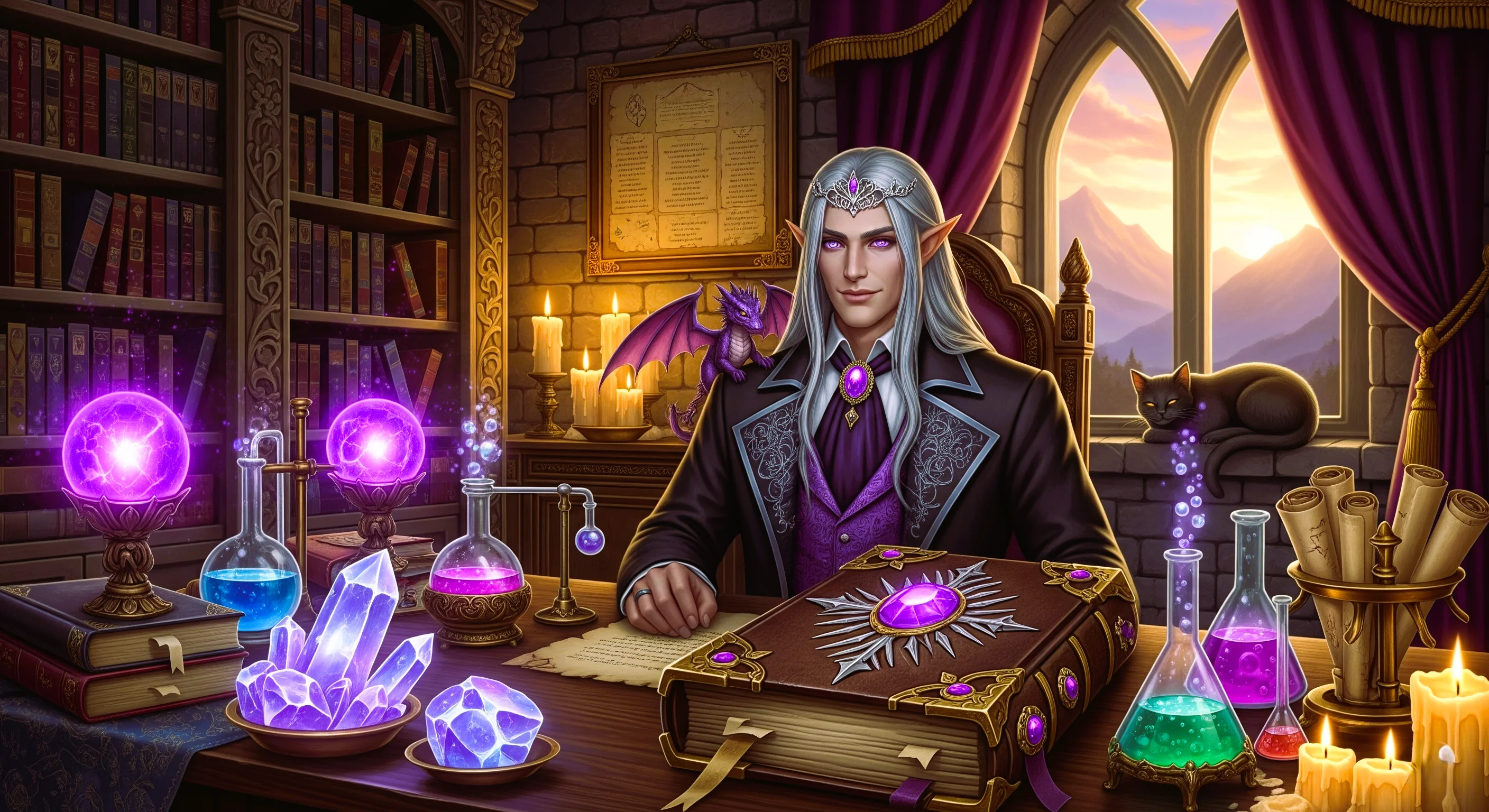 Wizard Elf in his study part 2 picture 1 of 5