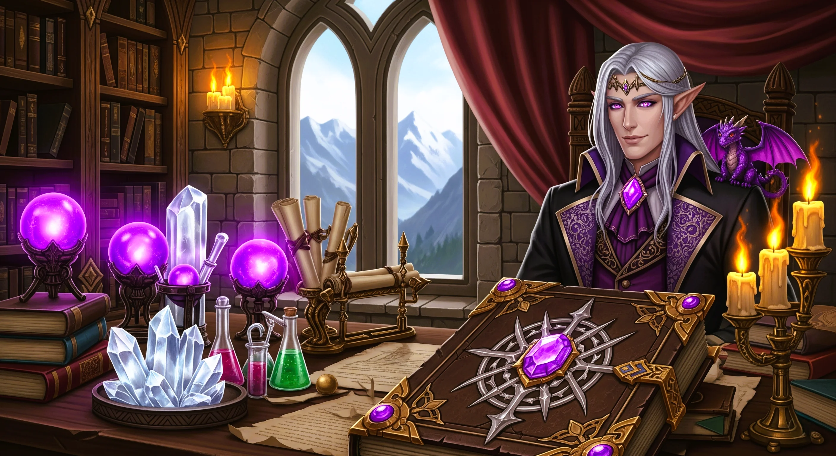 Wizard Elf in his study part 2 picture 2 of 5