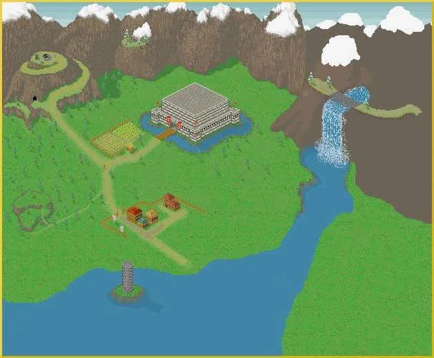 Had ChatGPT finish an old drawing I never finished. (Fantasy Kingdom) picture 2 of 2