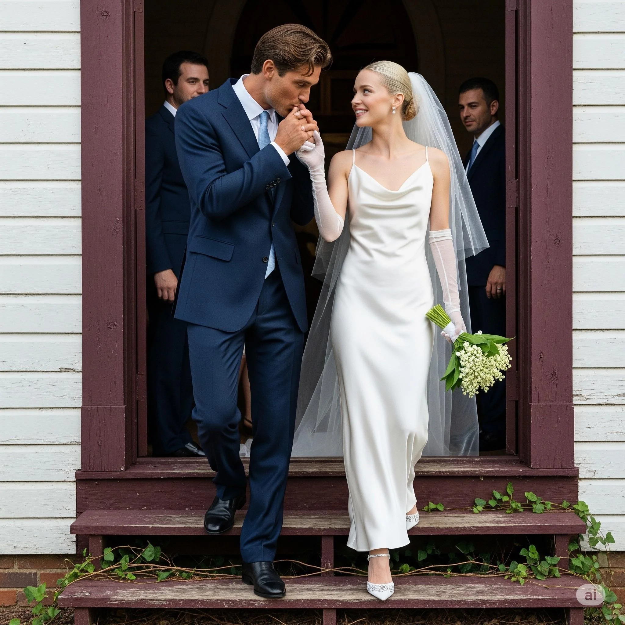 Recreating Two Famous Wedding Photos picture 1 of 2