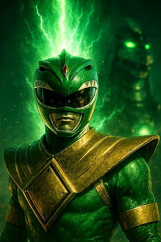 The Legendary Green Ranger of The Mighty Morphin Power Rangers'