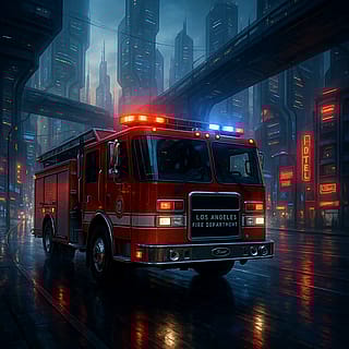 Fire trucks in the future'
