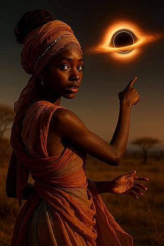 Black hole over Africa'