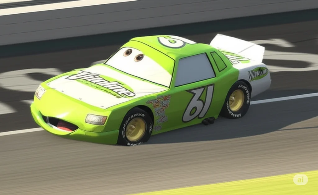 Senior piston cup racer "James Cleanair" in middle of qualifying picture 1 of 1