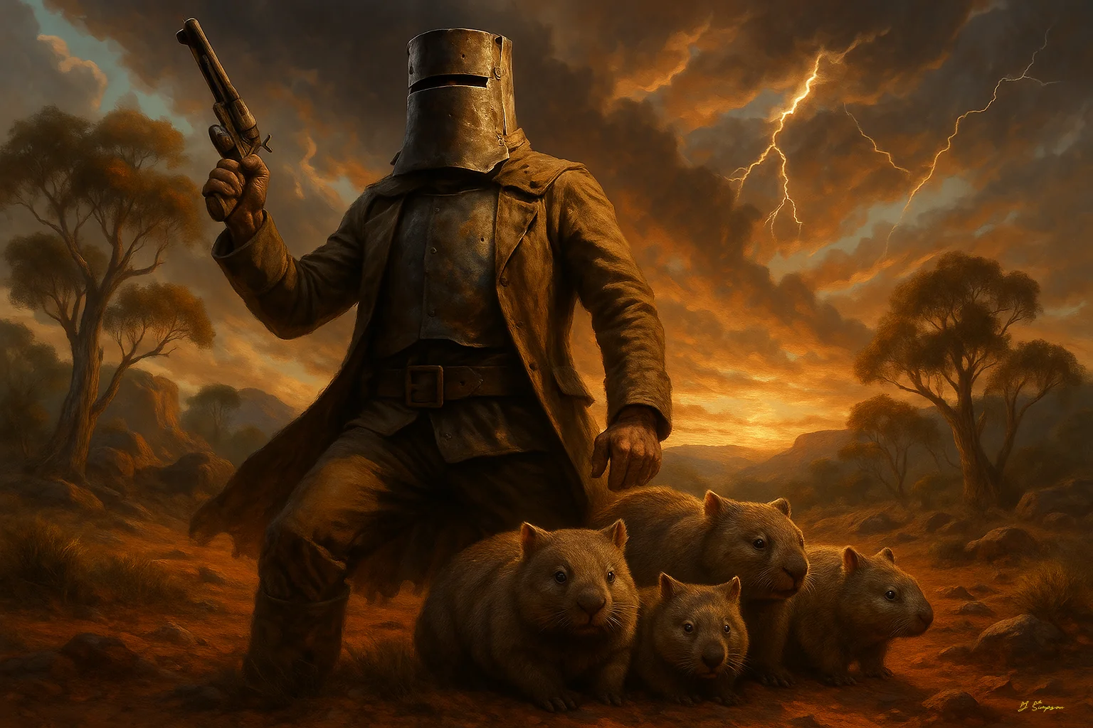 Ned Kelly and a Tassie Devil picture 3 of 3