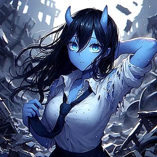 Blue oni'