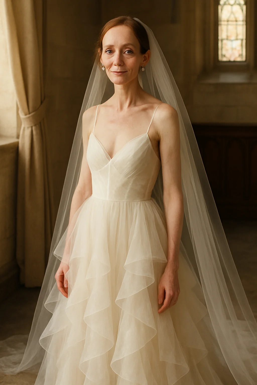 Bride chooses a 'natural woman ' theme. picture 1 of 1