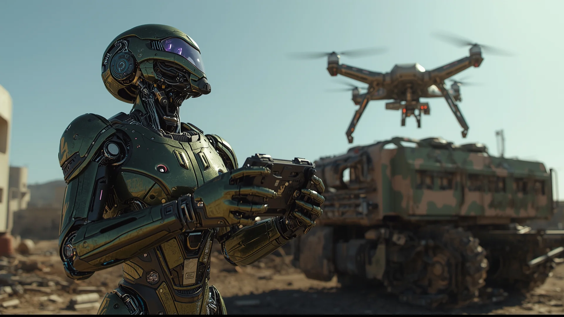"Military Robots Using Drones With controller" picture 1 of 8