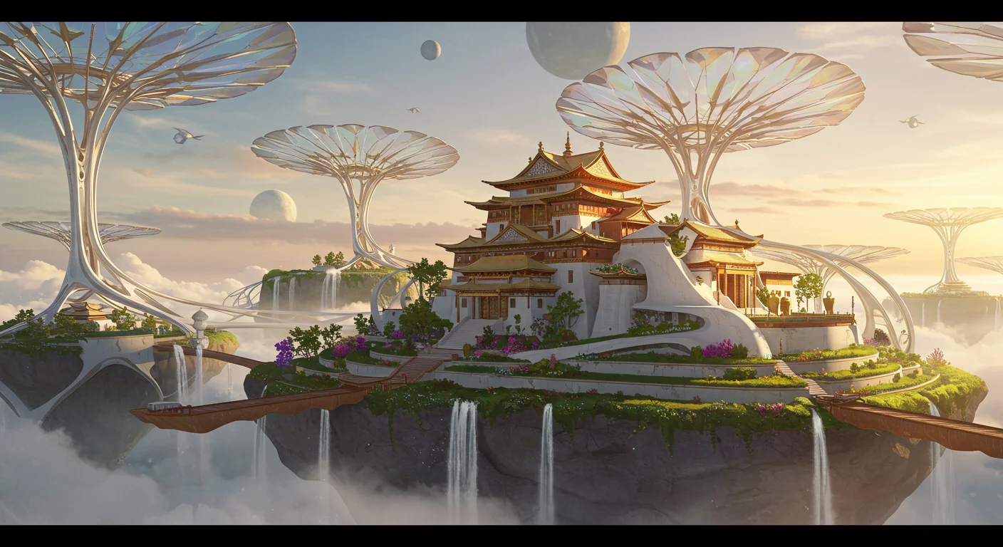 Solarpunk Monastery of the Floating Isle picture 1 of 1