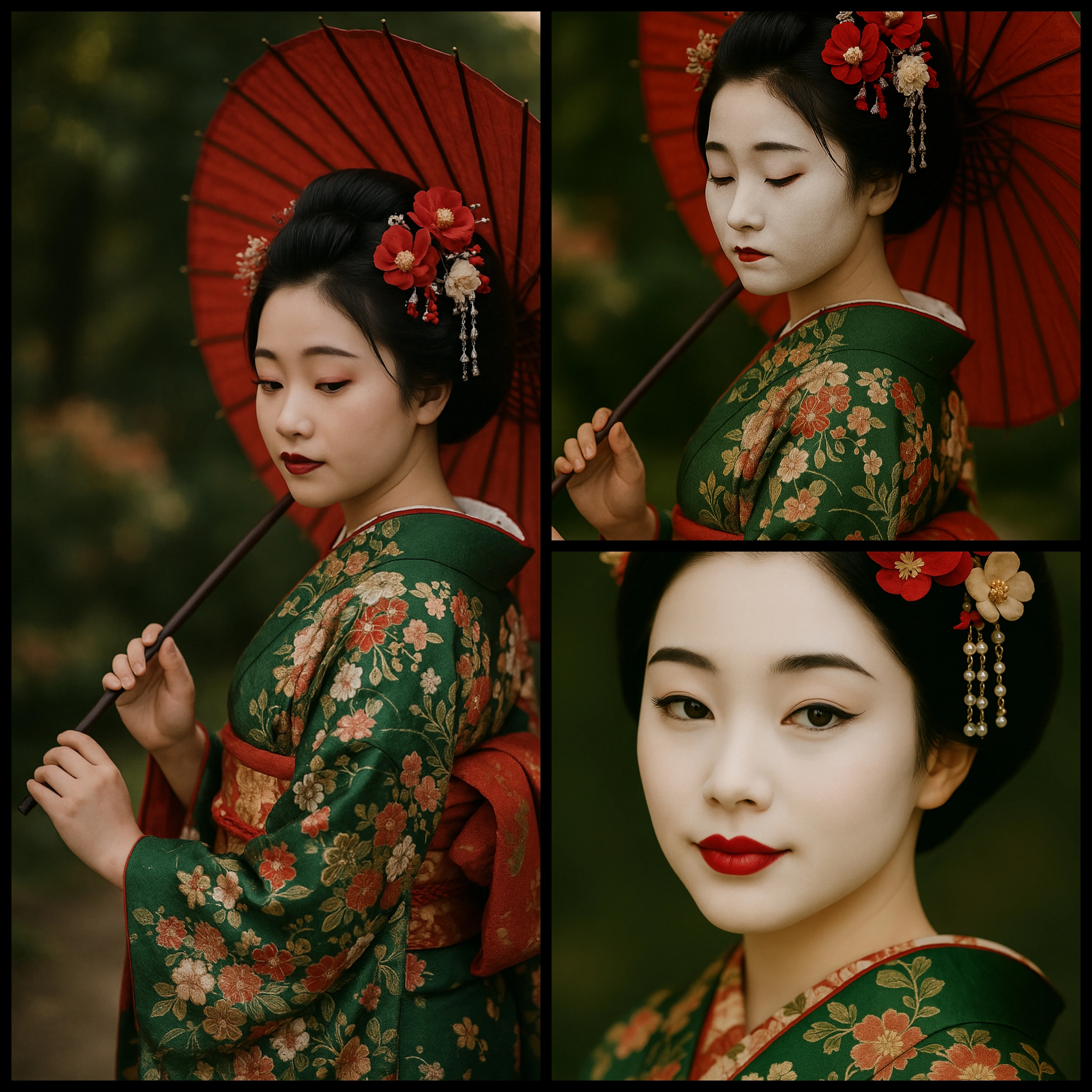 Japanese Kimono Geishas picture 2 of 3