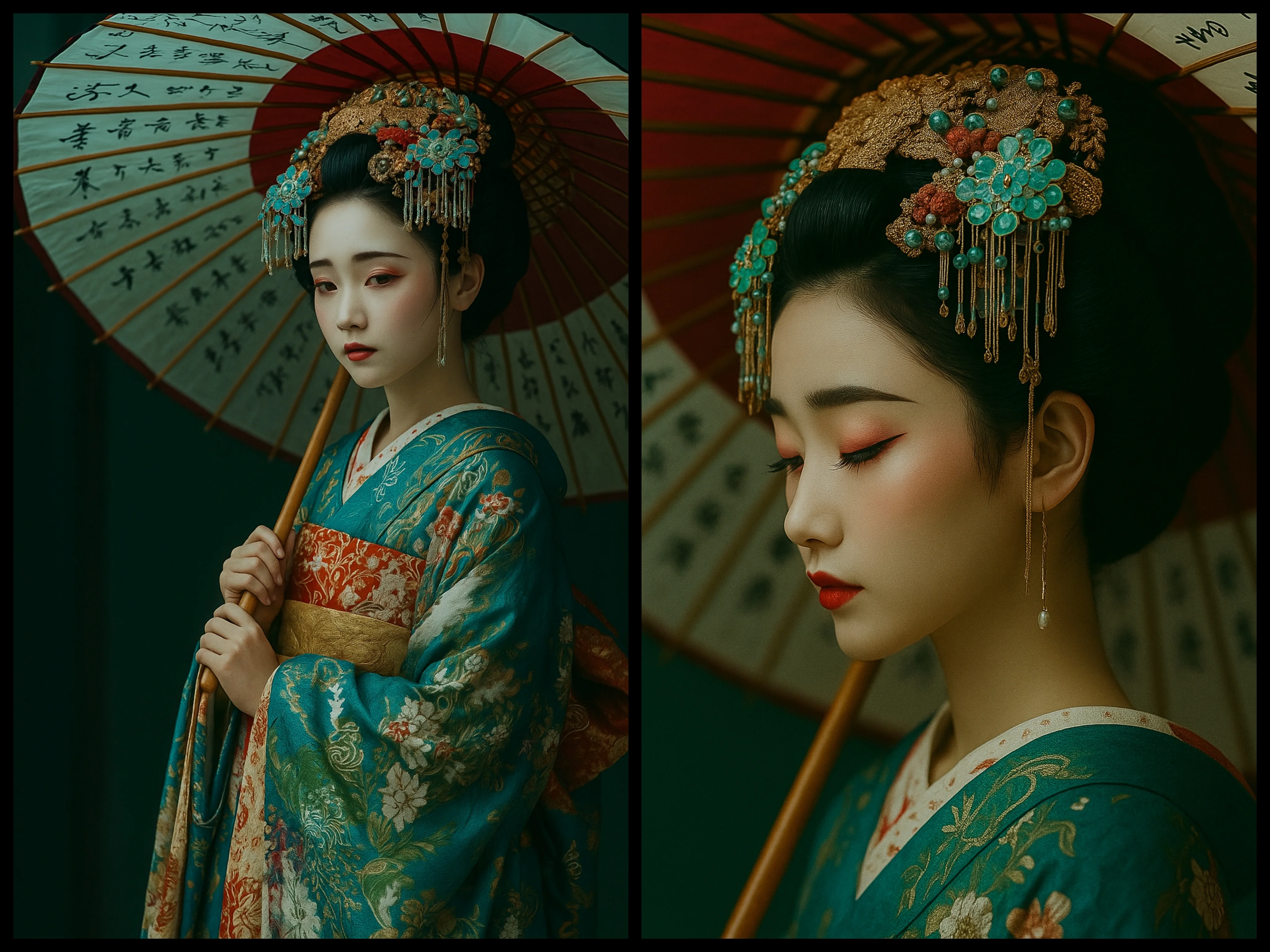 Japanese Kimono Geishas picture 3 of 3