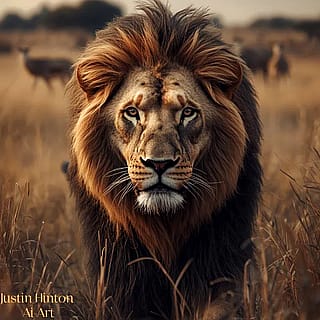 Majestic Lion Dots'