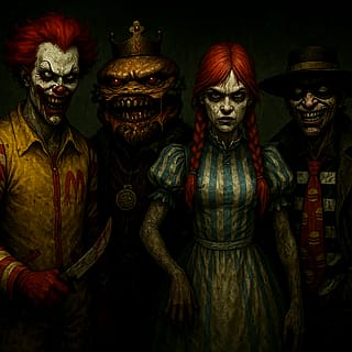 Fast Food mascots as horror villains'