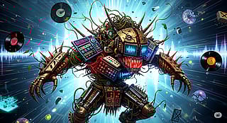 What would breakcore music look like if it were visual and alive?'