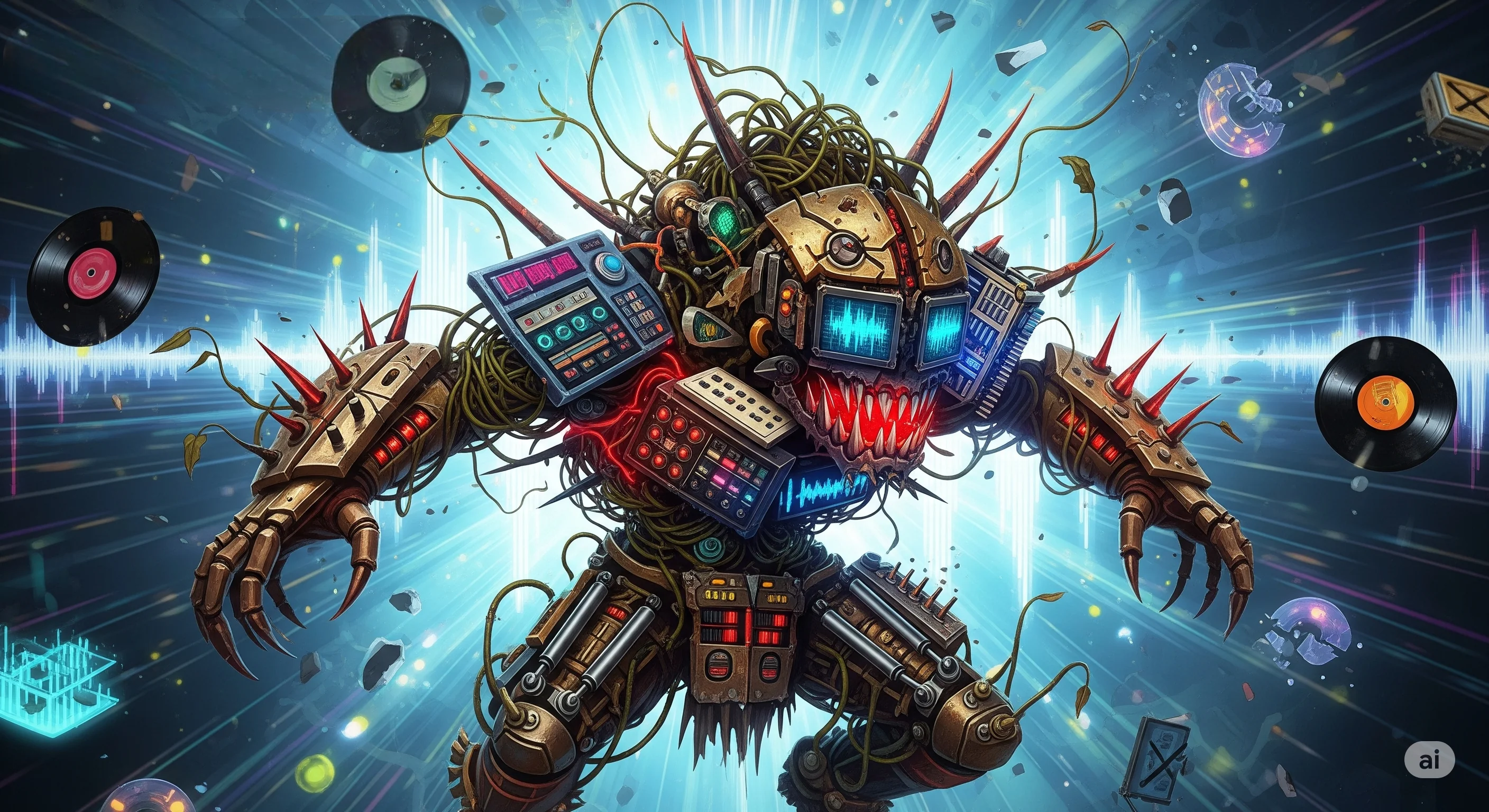 What would breakcore music look like if it were visual and alive? picture 1 of 1