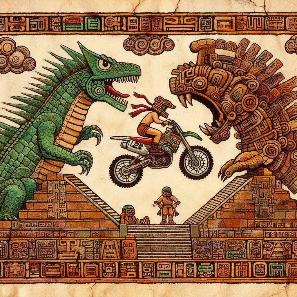 20 Ancient Artifacts Revealing the Dirtbike Kid's Legendary Battle Against Godzilla (You Weren't Supposed to See These) picture 8 of 20