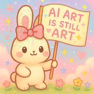 Cute Bunny made from Ai'