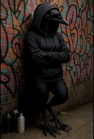 An encounter in an alley'