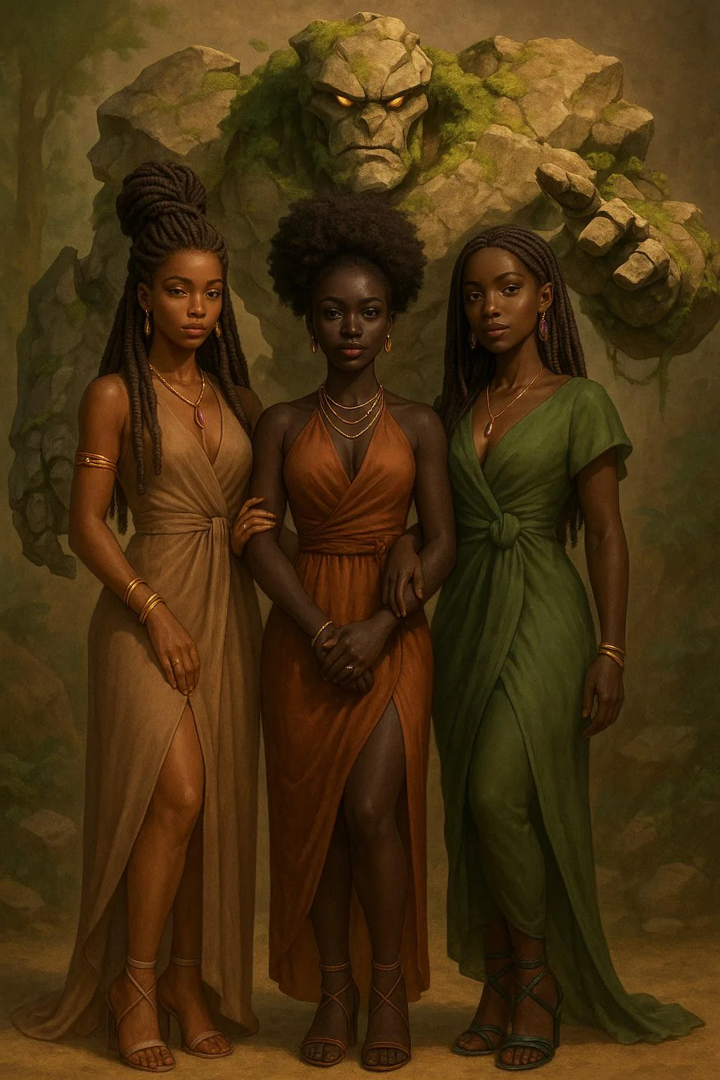 Diverse earth goddesses, powerful unity. picture 1 of 1