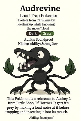 Fan made Carnivine and Spinda evolutions.'