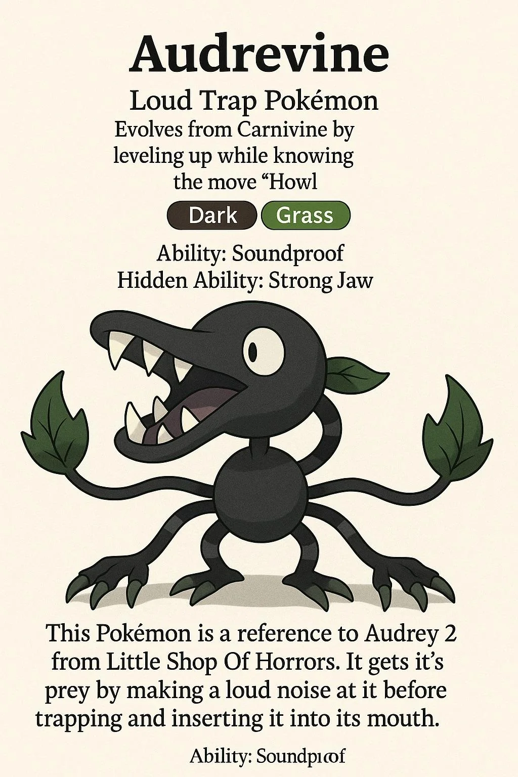 Fan made Carnivine and Spinda evolutions. picture 1 of 2