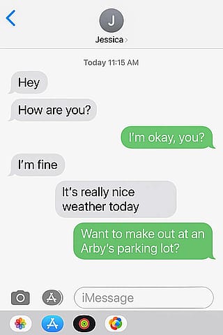 Modern dating.'
