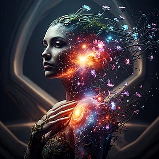 She wears the universe.'