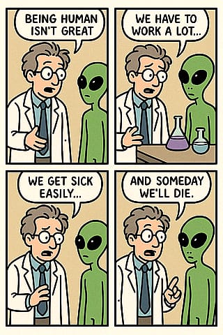 Sucks being human'