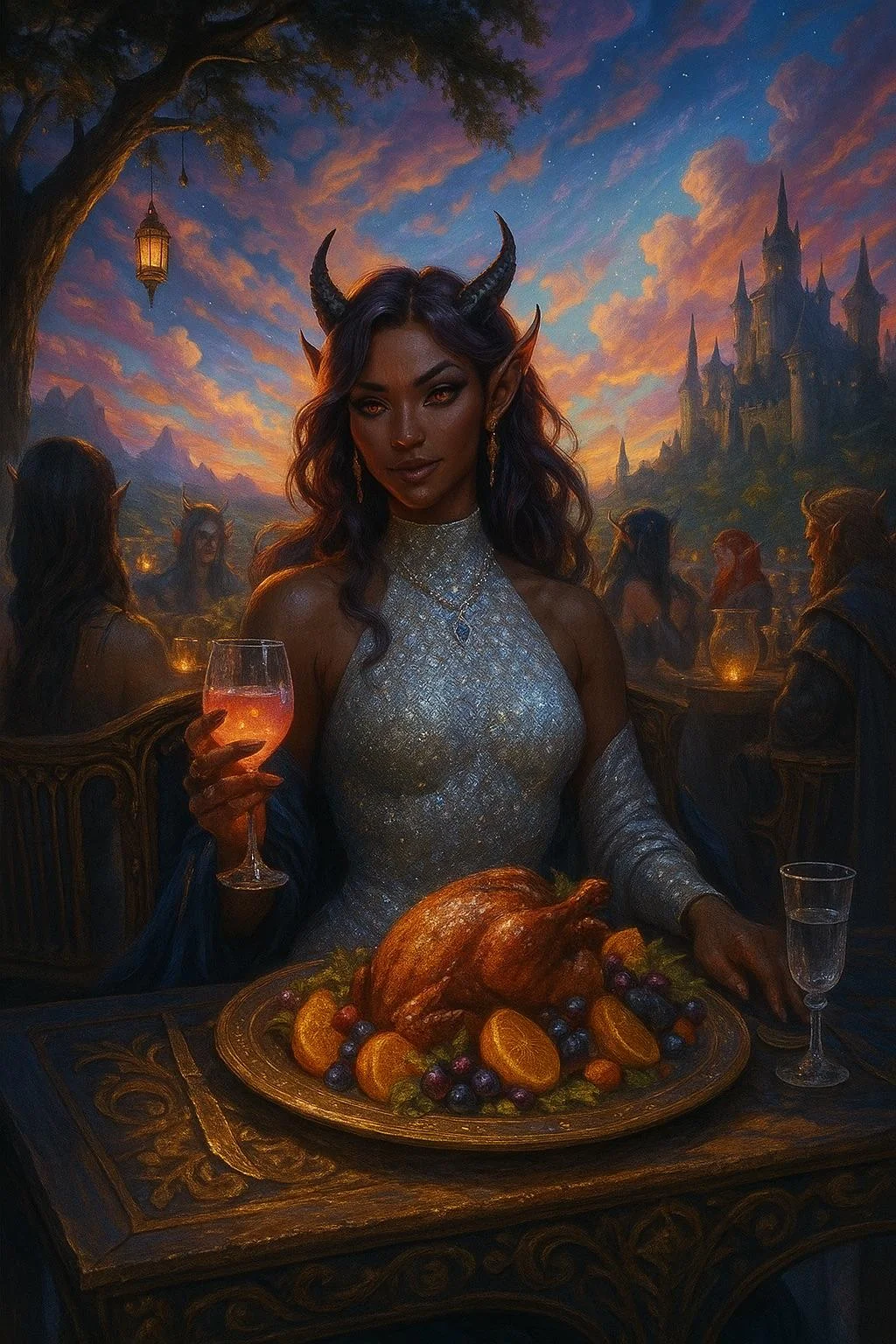 You've been invited to dinner, but you have to finish whatever's on the table. Who are you sitting with? picture 4 of 20