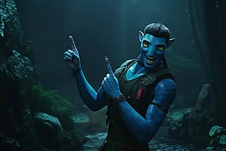 Convert your image to Avatar Na'vi Character (huggingface link - https://huggingface.co/spaces/DoozyWo/Avatar )'