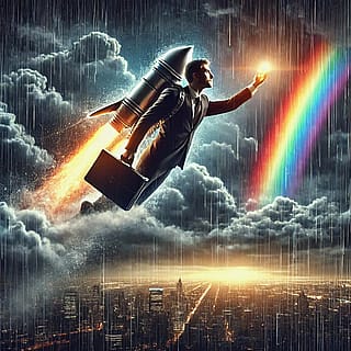Rocket buisness man'