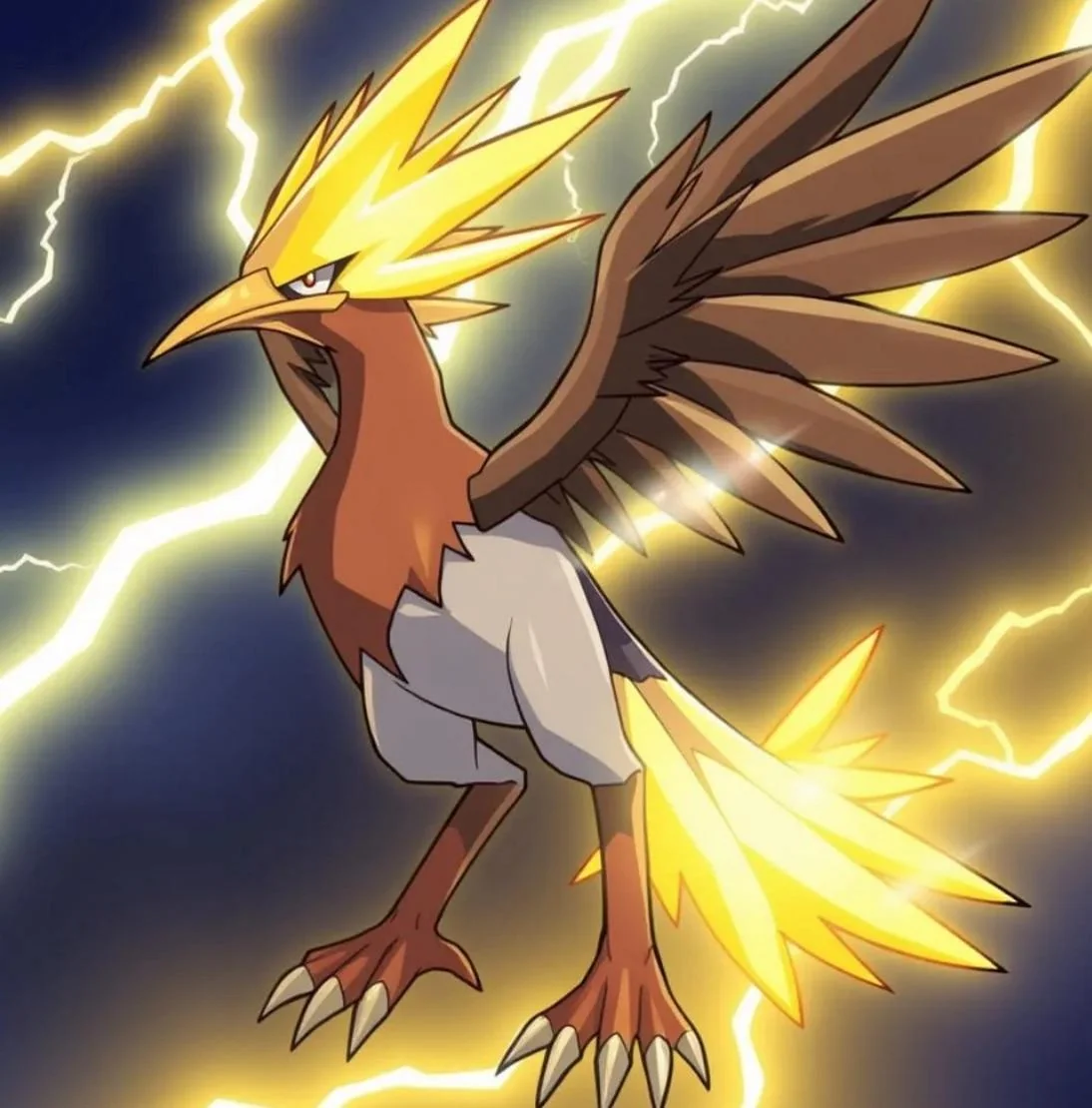 Used some traits from zapdos in having the ai make a thunder bird picture 2 of 3