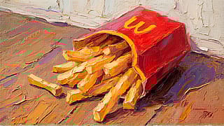 "Literally the mcdonalds fries off the floor of art"'