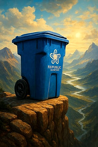 When your trash bins disappear'