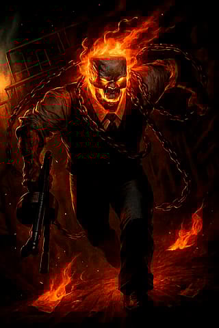 Hammerhead as Ghost Rider 😈'