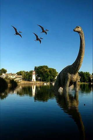 My neighborhood had some visitors today...'