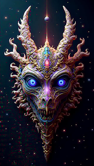 surreal masks'