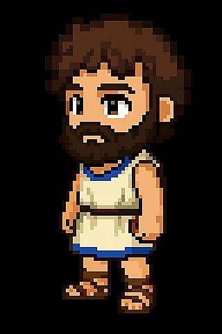 What AI tool can generate good, customizable character sprites?'