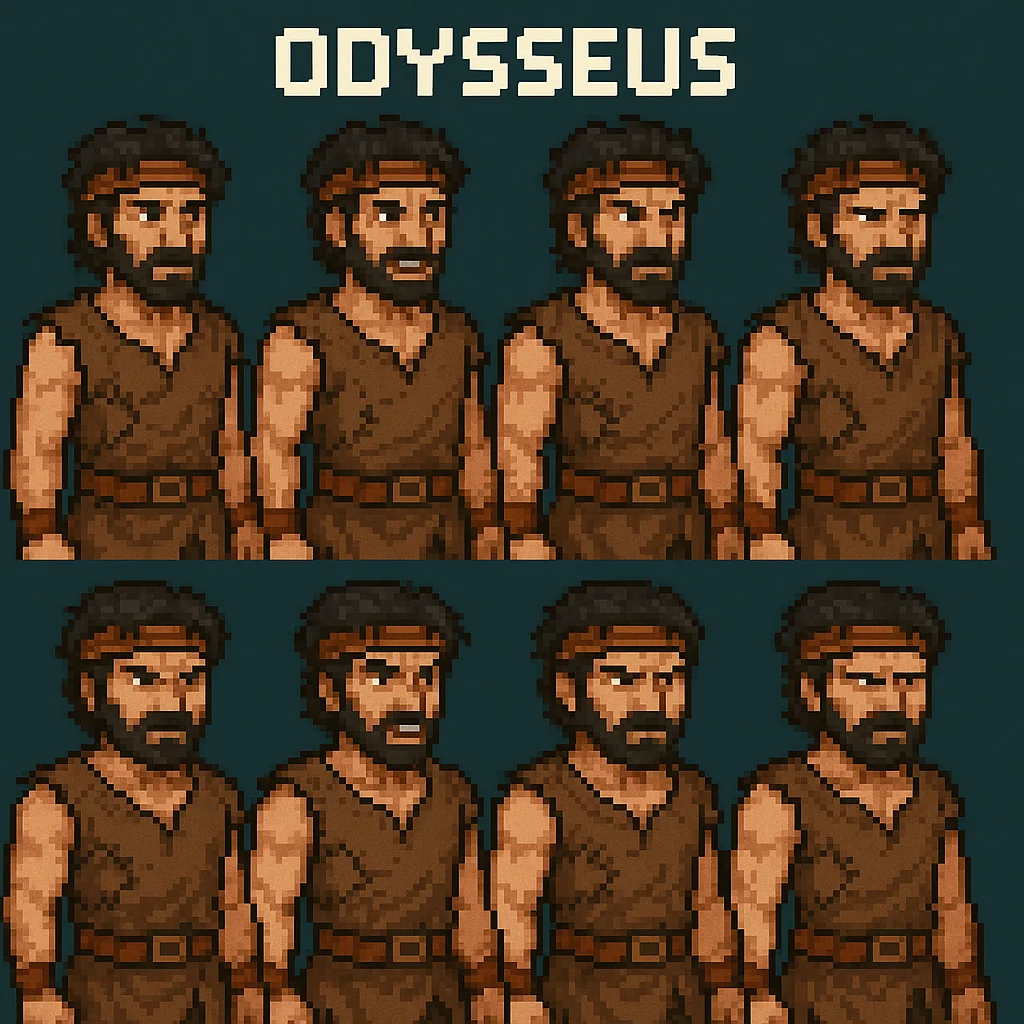 What AI tool can generate good, customizable character sprites? picture 2 of 7