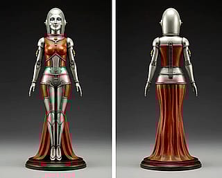 Retrofuture figurines'