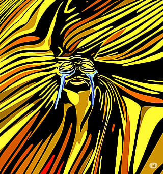 From a Cat Meme into an Abstract wallpaper'