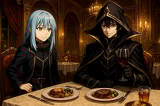 Rimuru Tempest and Cid Kagenou aka Shadow'