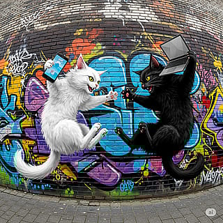 When 2 forces clash for control, the balance in a cat fight'